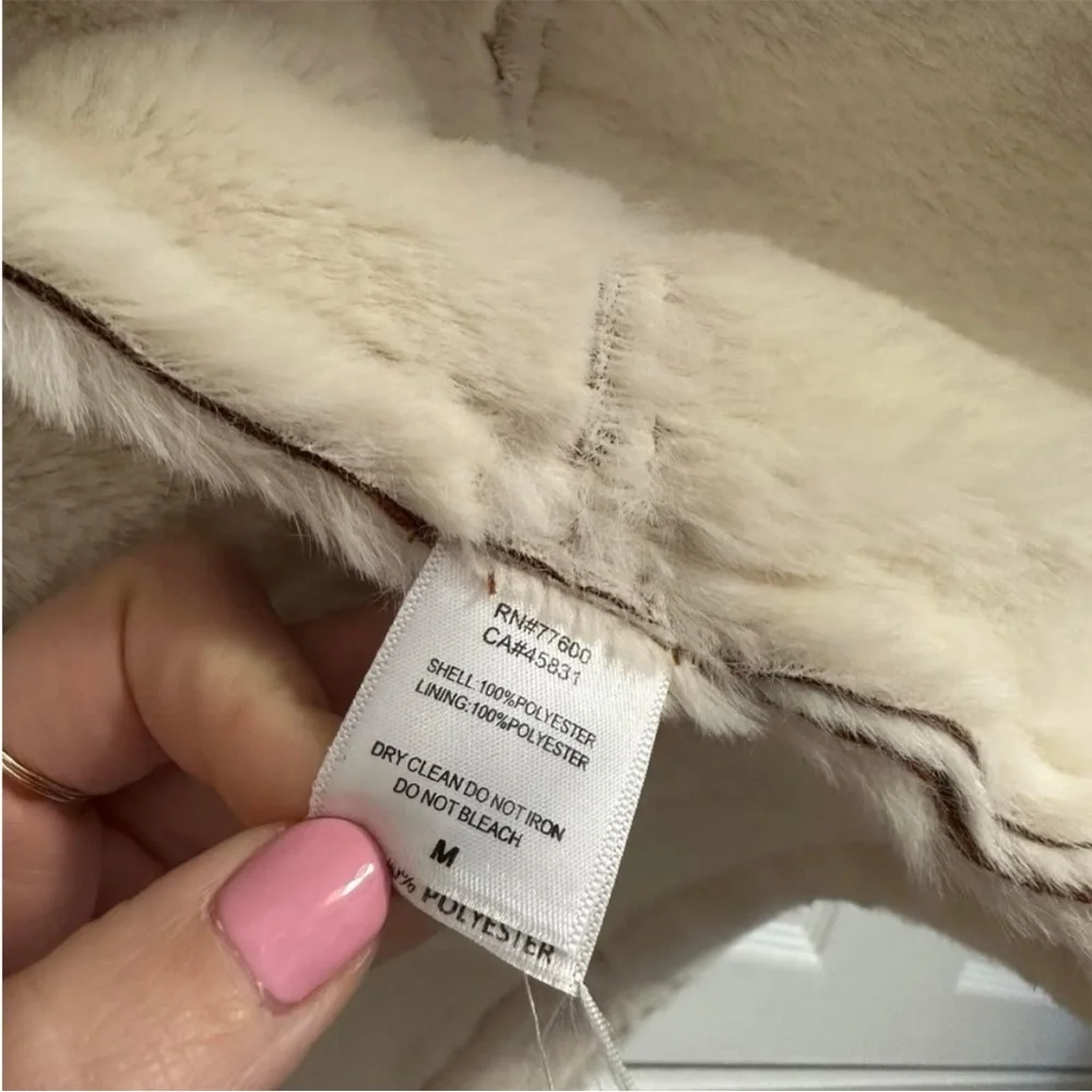 Revolve Chaser Jacket Brown Suede With Fur - Picture 4 of 4